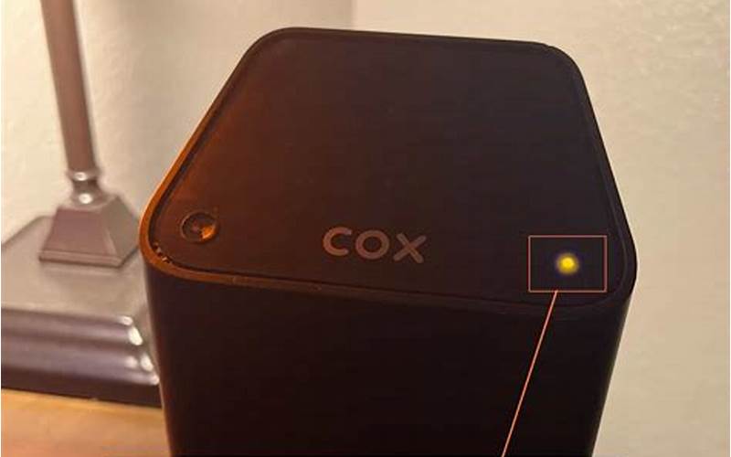 Cox Panoramic Modem Lights Image