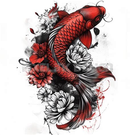 Coy Fish Tattoo Ideas