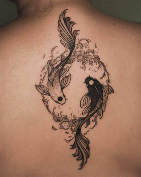 Coy Fish Yin Yang Tattoo