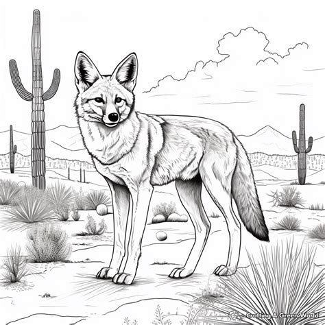 Coyote Coloring Page