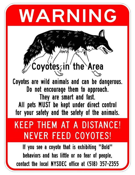 Coyote warning