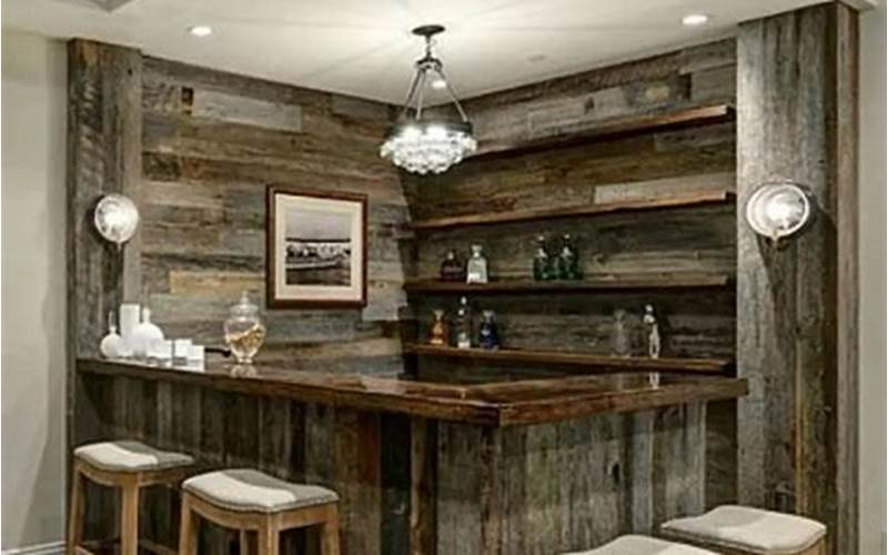 Cozy And Rustic Home Bar Ideas