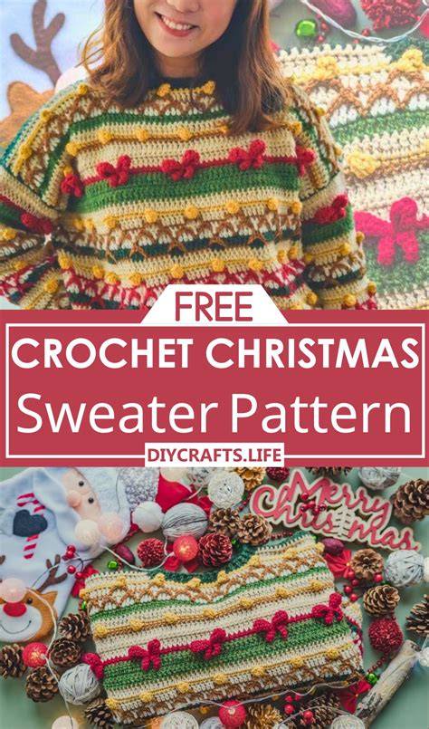 Cozy Christmas Crochet Sweater Patterns