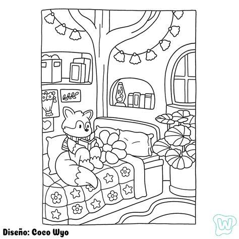 Cozy Coloring Page