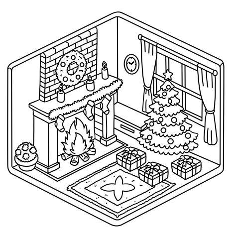 Cozy Corner Coloring Page