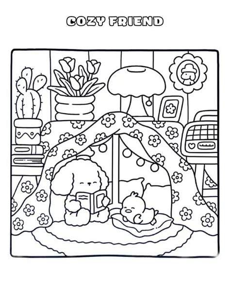 Cozy Friends Coloring Pages