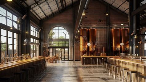 Cozy brewery interior