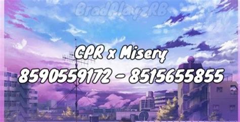 Cpr x Misery roblox id code | Roblox, Coding, Words