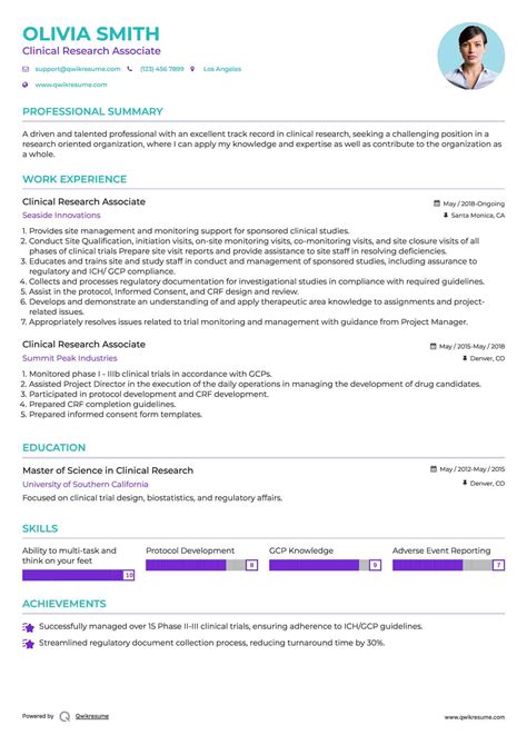 Cra Sample Resume