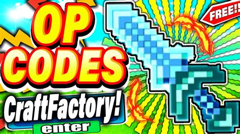 Craft Factory Codes - Roblox