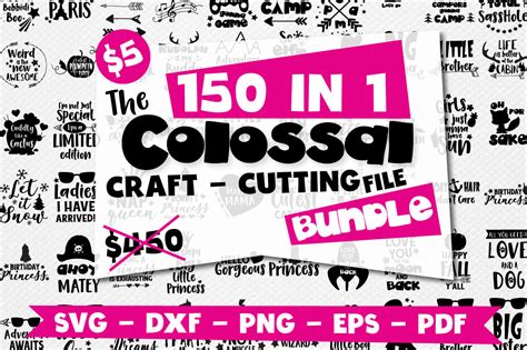 Download Craft Mega Bundle, 150 in 1 Files DXF Files