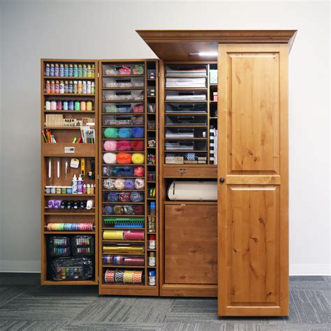 Better Homes & Gardens Craftform Sewing and Craft Storage with Drawers and Storage Hutch