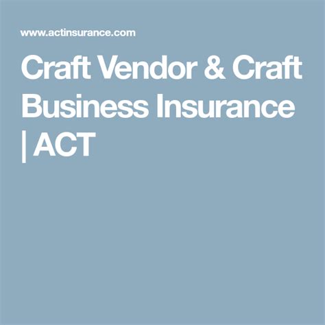 Craft Vendor Insurance