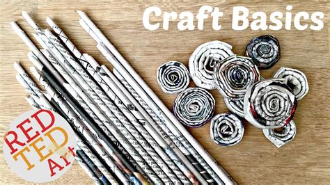 Craft With Newspaper Rolls