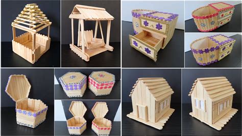 Craft Work With Icecream Sticks To Kids