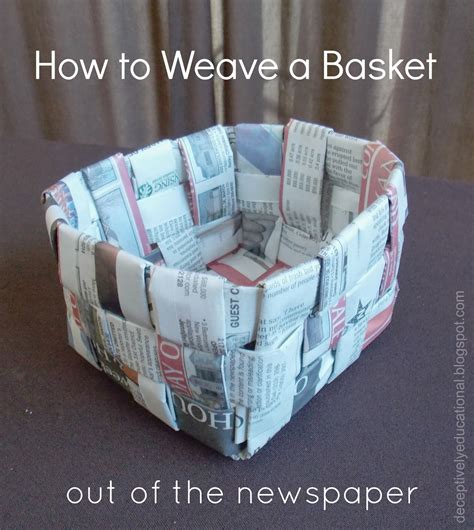 Craft Work With Newspaper Basket Step By Step