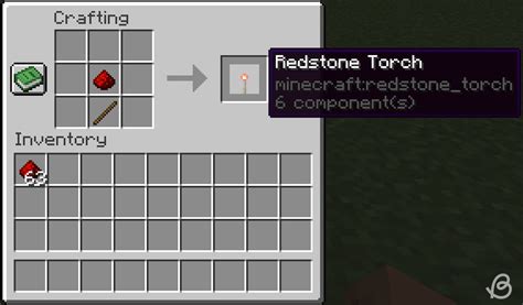 Craft and Use a Redstone Torch in Minecraft