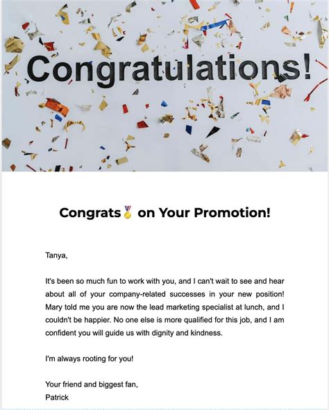 Crafting A Congratulations Email For A Promotion: A Guide