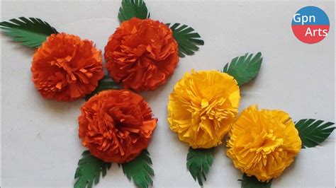 Crafting Paper Marigolds
