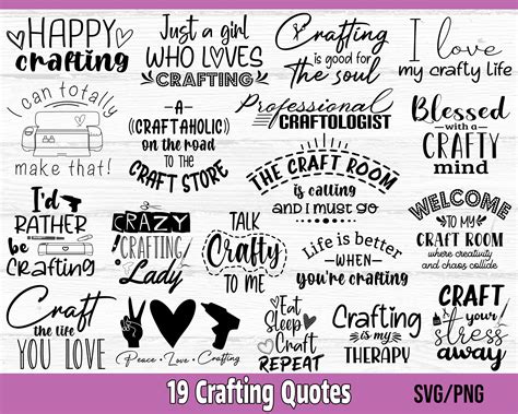 Unleash Your Creativity: Transform Inspirational Words into Masterpieces with Crafting Quotes SVG!