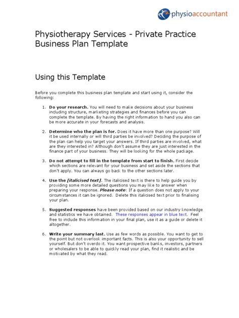 Crafting a Comprehensive Therapy Private Practice Business Plan