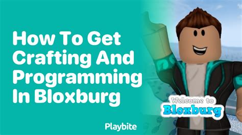 What Is Crafting And Programming In Bloxburg?