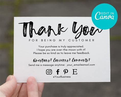 Crafting the Perfect Customer Thank You Card Message