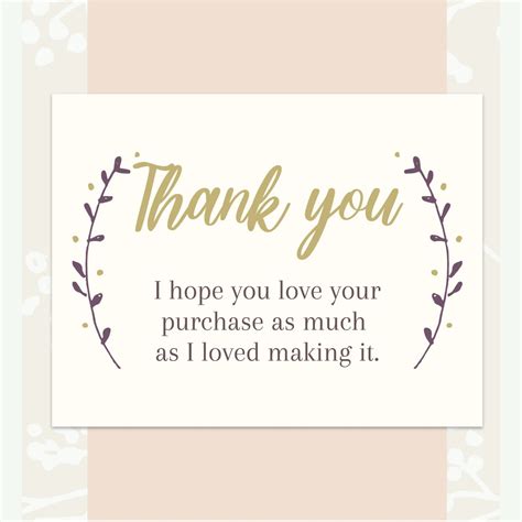 Crafting the Perfect Thank You For Purchasing Card Message