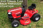 Craftsman T110 Lawn Tractor