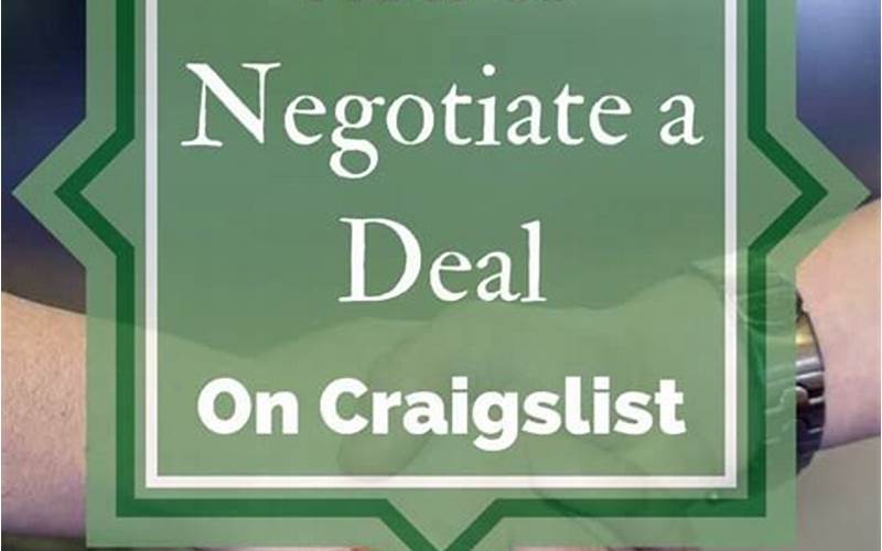 Craigslist Negotiate