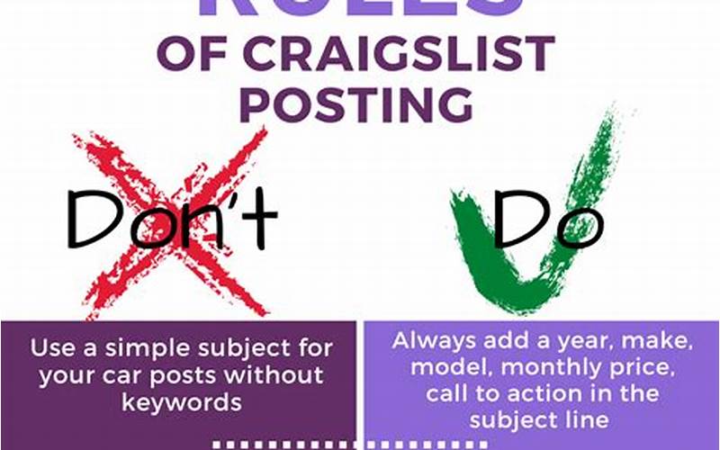 Craigslist Rules