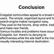 Craigslist Conclusion