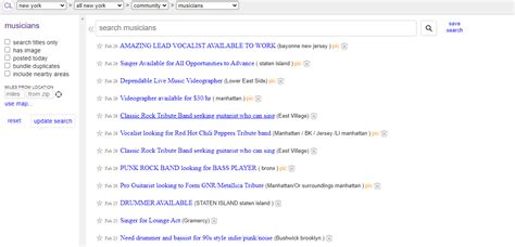 Craigslist for Musicians: Jam with Local Bands and Find Instruments