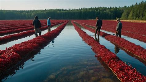 Cranberry Harvest Process