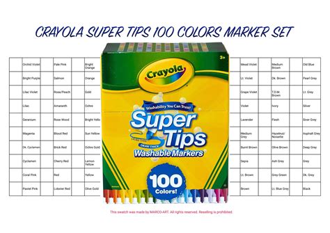 Crayola Marker Tip Sizes