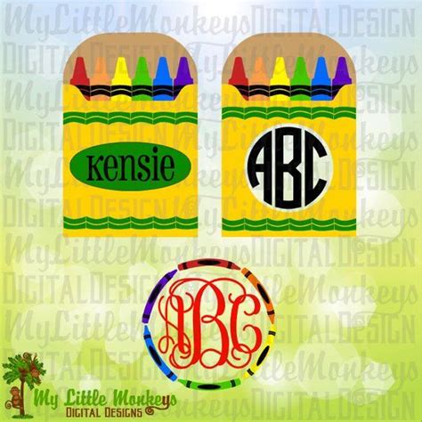 Download Crayon, Crayon Monogram Commercial Use For Crafts