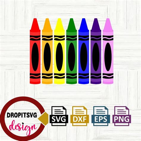 Download Crayon Bundle Files DXF Files