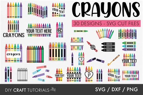 Download Crayon Bundle Files For Crafts