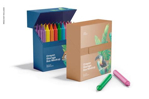 Download Crayon Bundle Files Free PSD Mockups