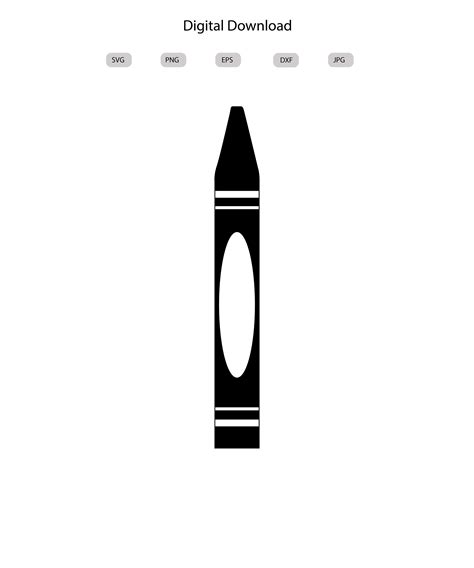 Download Crayon Bundle Silhouette DXF Files