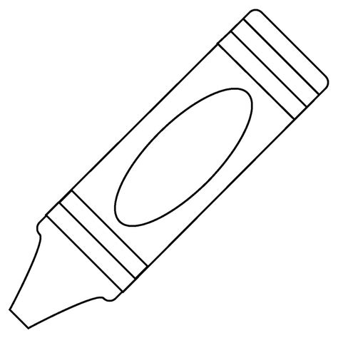 Crayon Coloring Page