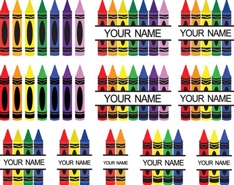 Download Crayon Label For Crafts