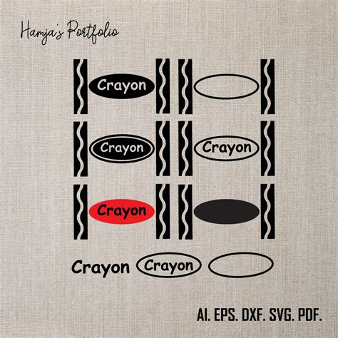 Download Crayon Label For Cricut