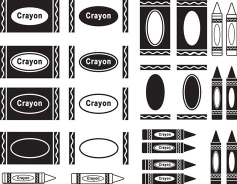 Download Crayon Label Silhouette