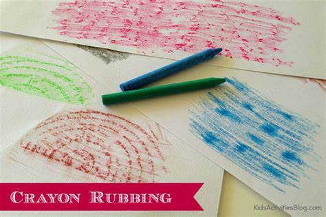 Crayon Rubbing Frottage Explained