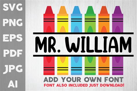 Download Crayon Split Monogram Svg,Back to School Files