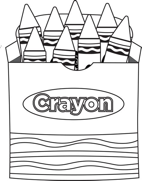 Crayons Coloring Pages Printable