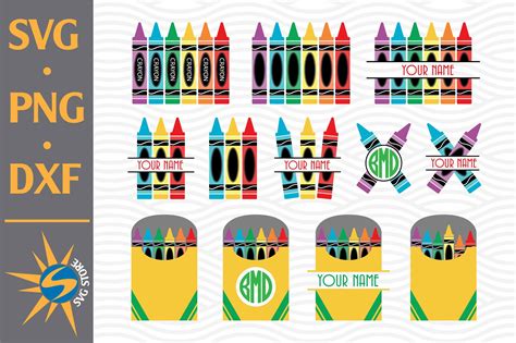 Download Crayons Commercial Use DXF Files