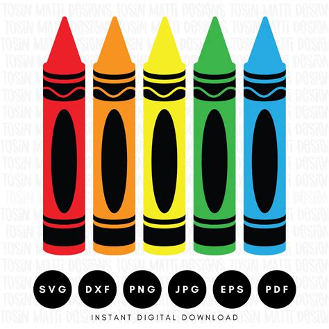 Download Crayons Cut Files
