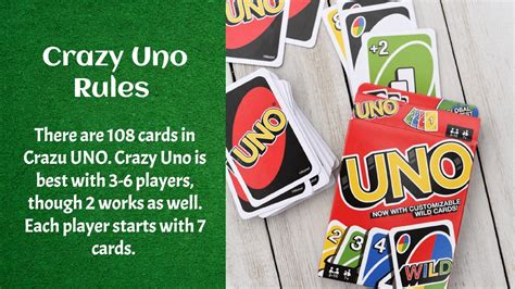 Crazy Uno Rules